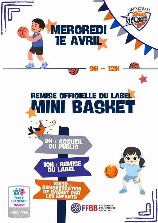 Remise officielle du Label École Française de Mini-Basket