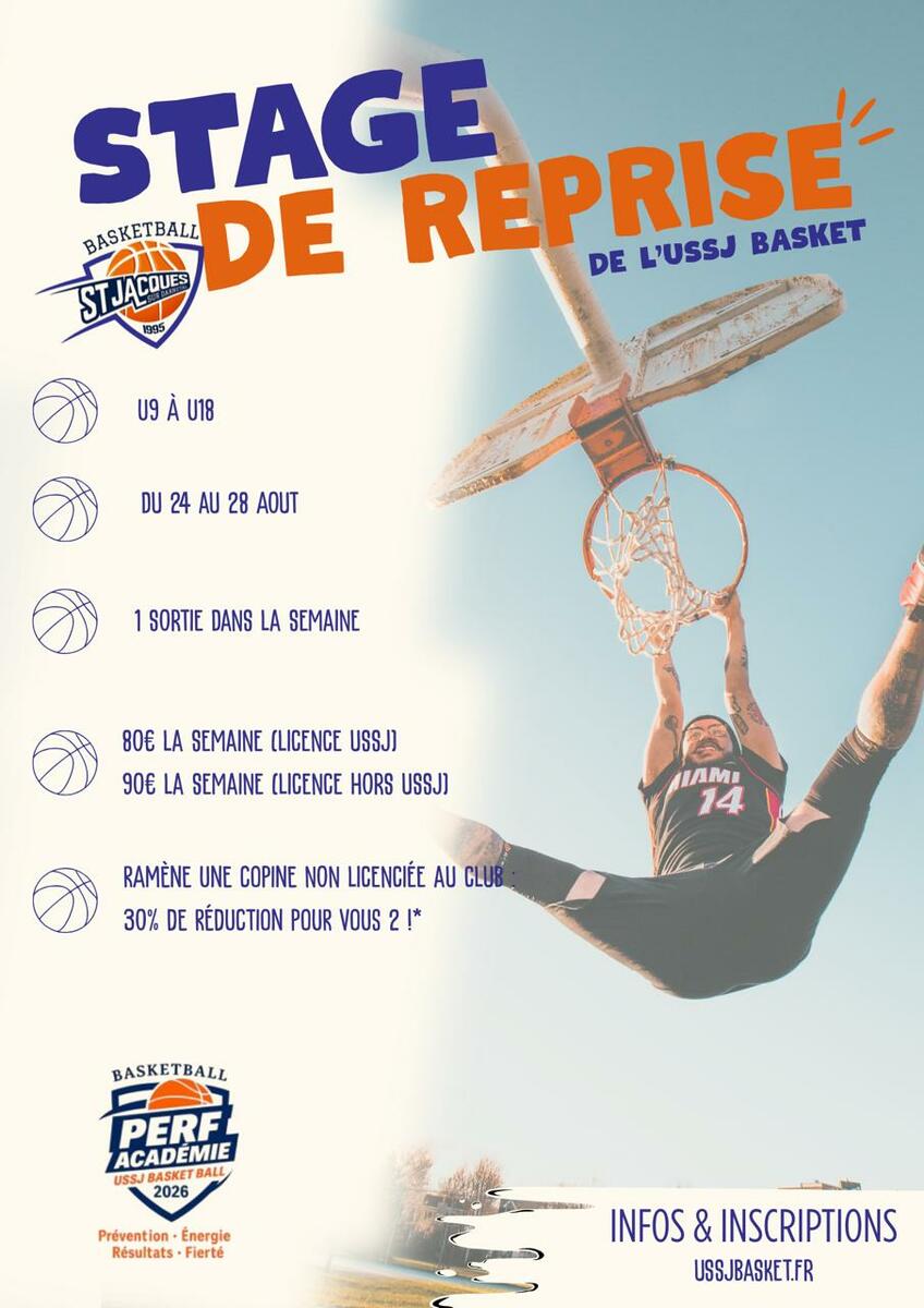 Stage de reprise - Août 2026