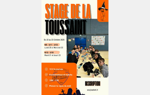 STAGE DE TOUSSAINT 2025