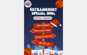 Noël des enfants de l'école de basket